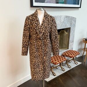 Leopard Print Over Coat